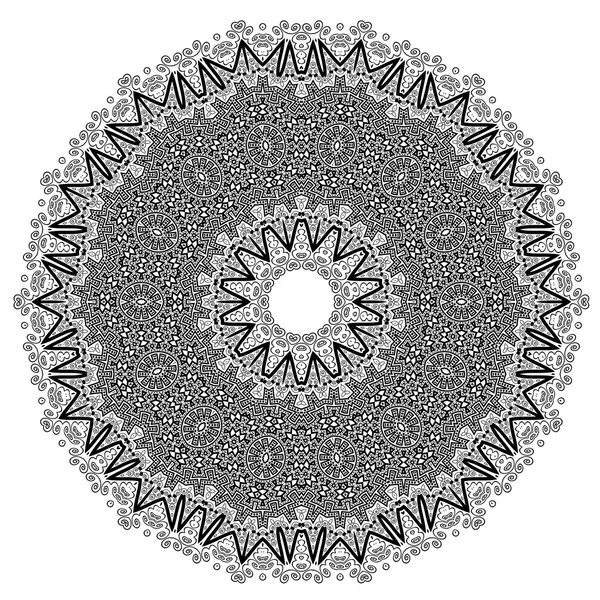 İzole yuvarlak geometrik süsleme