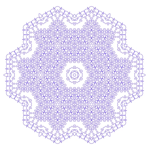 Mandala geïsoleerd. Ronde Ornament — Stockvector