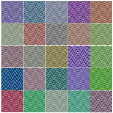 Chevron okuduğunuzda, kırmızı, mavi, pembe, sarı