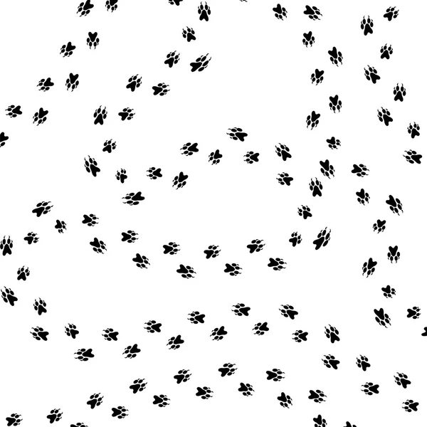 Silhouettes de pattes imprimées — Image vectorielle