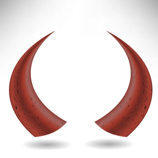 Halloween röda horn — Stockfoto