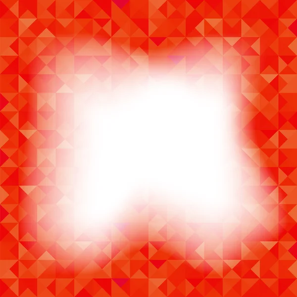 Roter Hintergrund geometrische Dreiecke. altes Mosaik. — Stockvektor