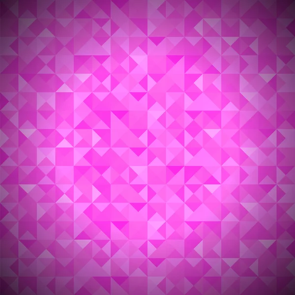 Pink Background with Geometric Triangles. — Stock Vector