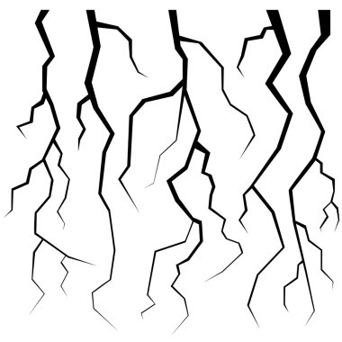 Çatlaklar kümesi. Deprem hataları.
