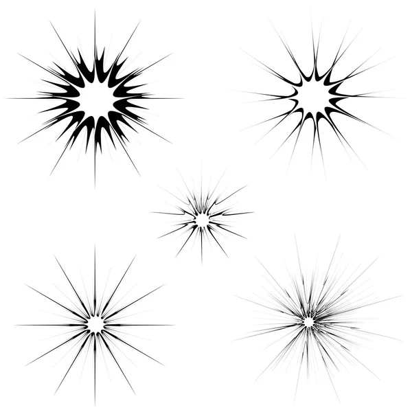 Explotar Flash, Explosión de dibujos animados. Juego de estallido — Vector de stock