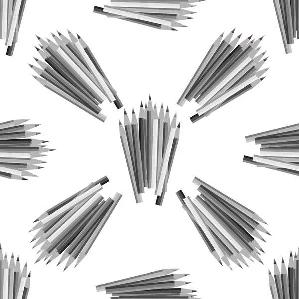 회색 연필 원활한 패턴 — 스톡 벡터