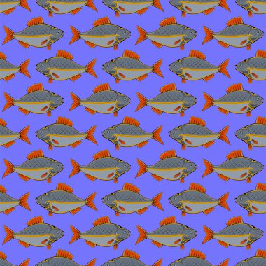 Dikişsiz balık desen