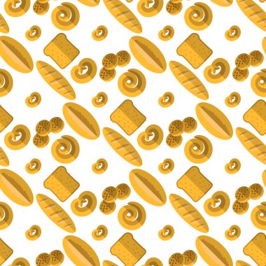 Fırın Seamless modeli. Gıda arka plan