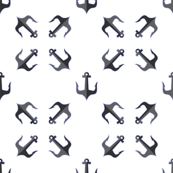 Kotwica Seamless Pattern. Marine Design — Wektor stockowy