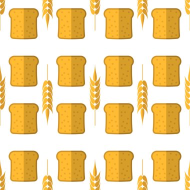 Fırın Seamless modeli. Gıda arka plan