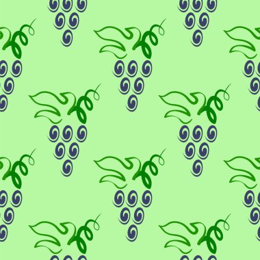 Üzümler dikişsiz desen