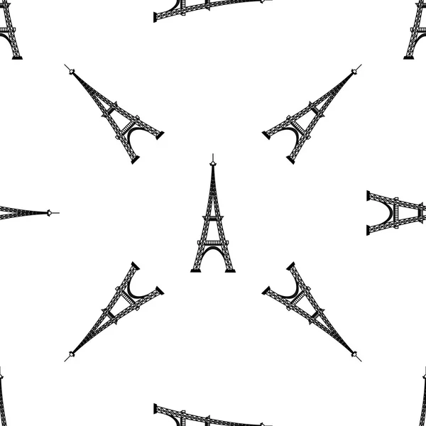 Eiffel Tower Seamless Background. French Pattern — Stock Photo, Image