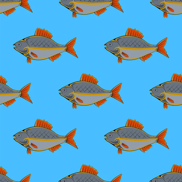 Friss hal Seamless Pattern — Stock Fotó