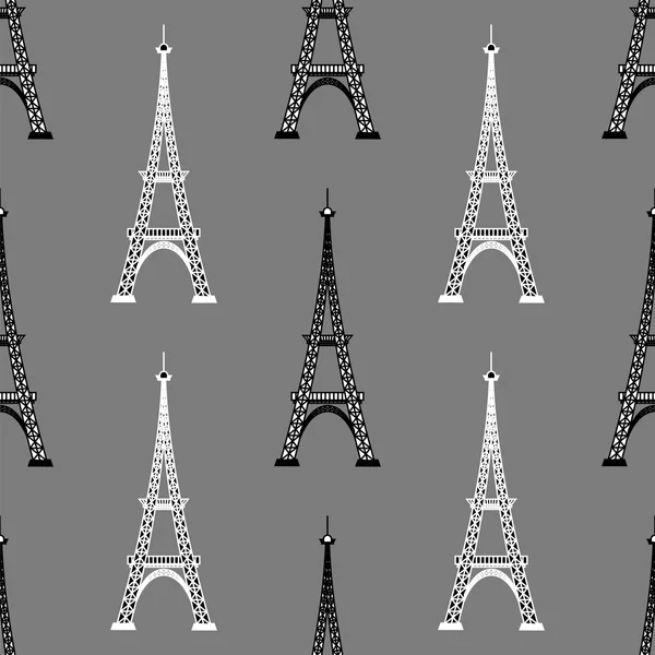 Torre Eiffel Sfondo senza cuciture. Modello francese — Foto Stock