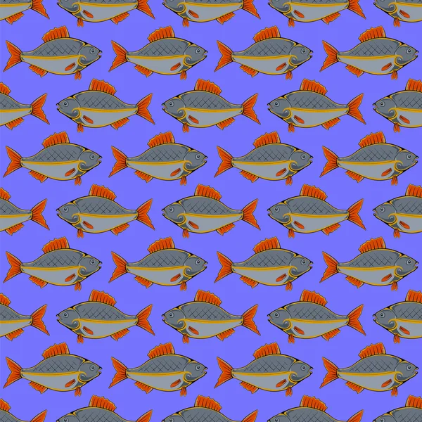 Vzor bezešvé ryb — Stock fotografie