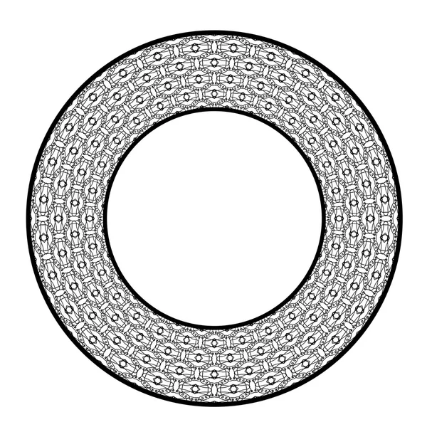 Круговой геометрический орнамент — стоковое фото