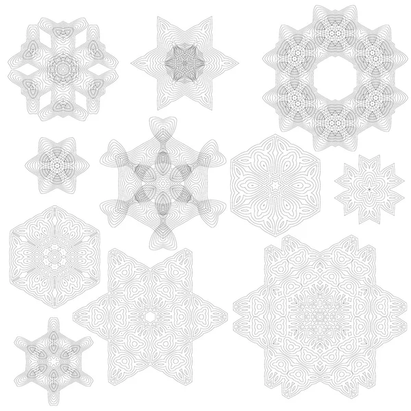 Ensemble de Rosettes — Image vectorielle