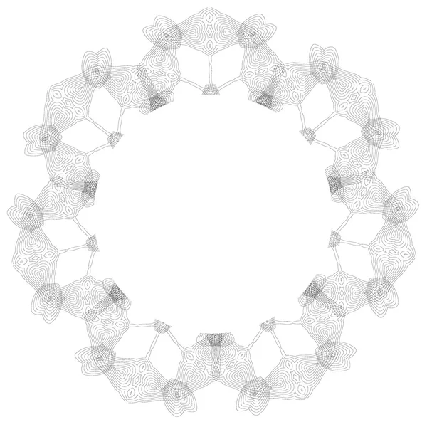 Cadre rond rétro — Image vectorielle