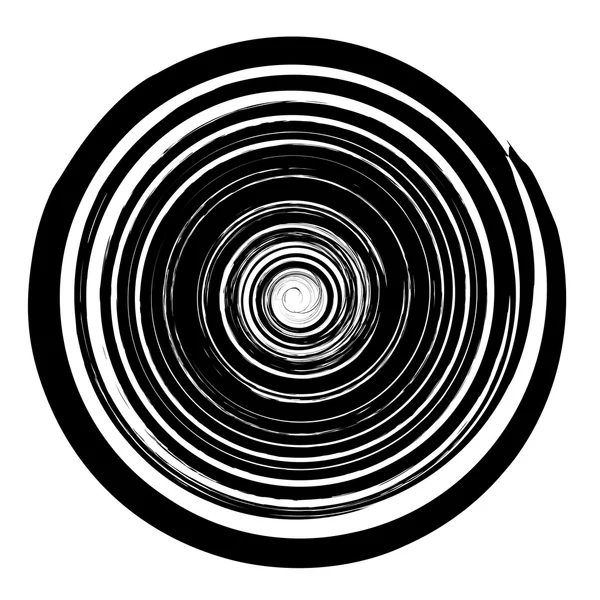 Grunge ronde patroon geïsoleerd op witte achtergrond — Stockvector