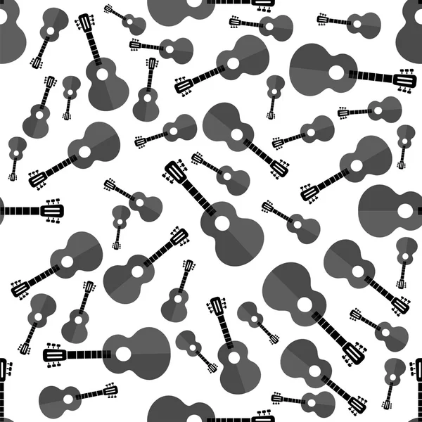 Gitar siluet sorunsuz arka plan — Stok fotoğraf