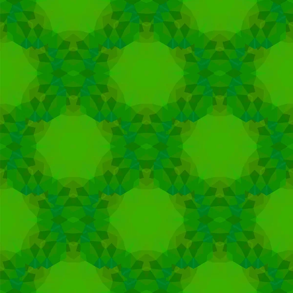 녹색 원활한 다각형 패턴 — 스톡 벡터
