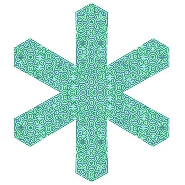 Creatieve decoratieve groene patroon — Stockvector