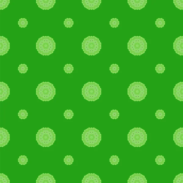 Patrón verde inconsútil ornamental creativo — Archivo Imágenes Vectoriales