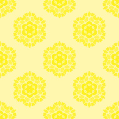 Yaratıcı süs Dikişsiz sarı desen