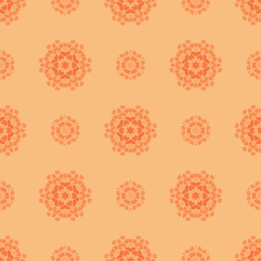 Yaratıcı süs Dikişsiz turuncu desen