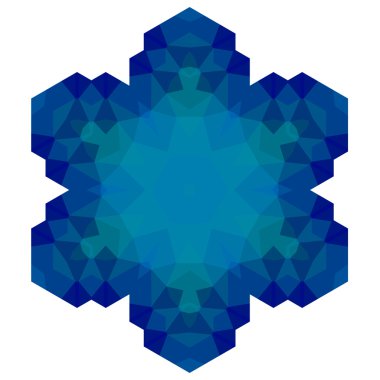 Poligonal mavi sembol