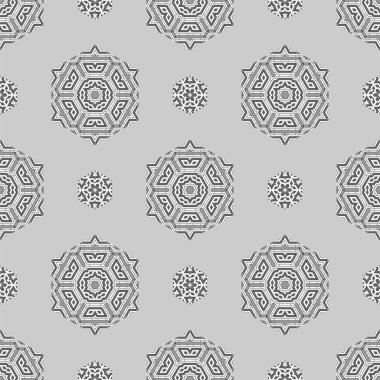 Yaratıcı Süssüz Gri Şablon. Geometrik Dekoratif Arkaplan