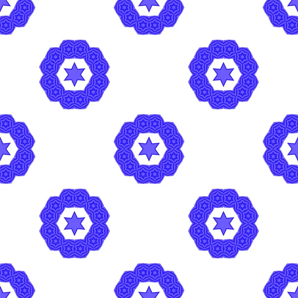 Blauwe Ster Van David Naadloze Achtergrond Joodse Symbool Van Religie — Stockfoto
