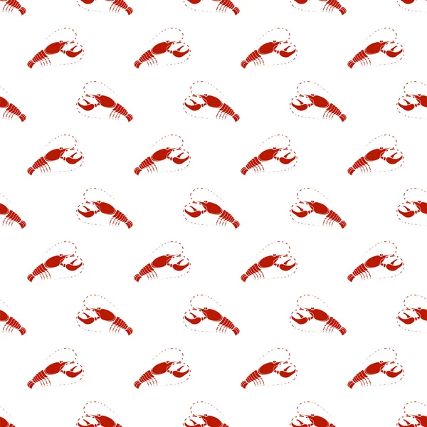 빨간 오마르 원활한 패턴 — 스톡 벡터