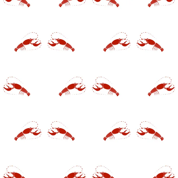 Contexte des fruits de mer. Omar modèle sans couture — Image vectorielle