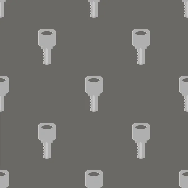 Seamless Grey Key Pattern — Stock Vector