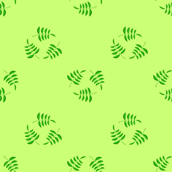 Modèle de feuilles sans couture d'été — Image vectorielle