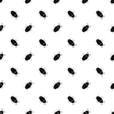 Böcek Seamless Modeli siluetleri