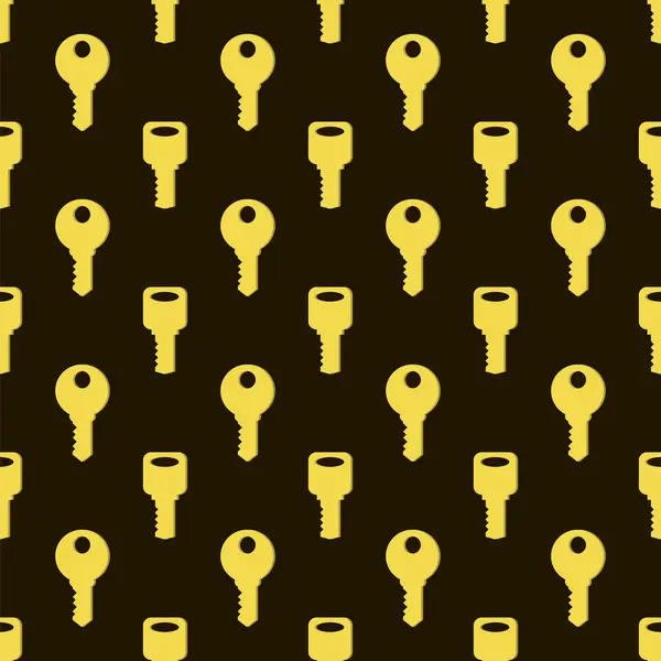 Seamless Gold Key Pattern — Stock Photo, Image