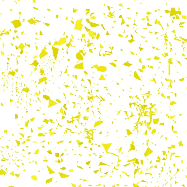 Confetti Amarelo Isolado. Conjunto de Partículas . — Vetor de Stock