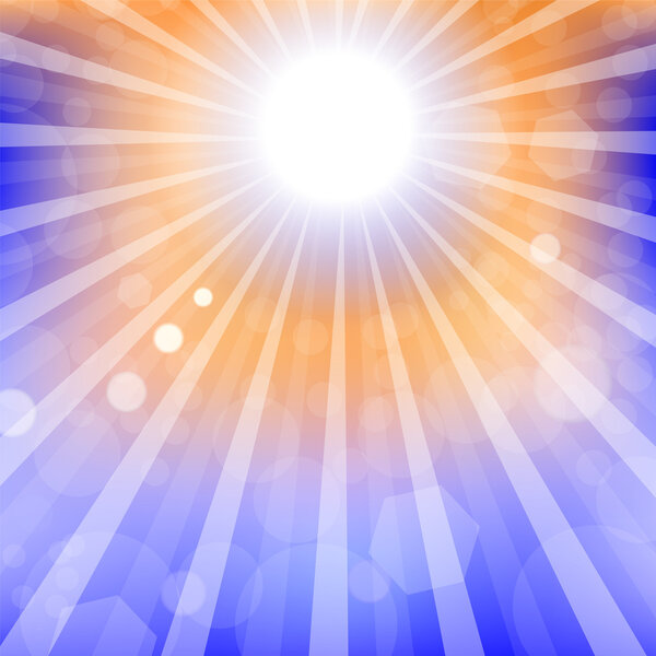Аннотация Sun Background. Летнее небо
