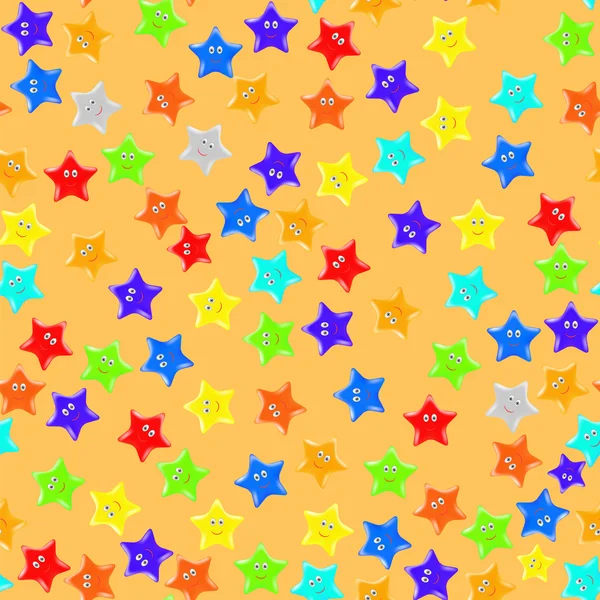 Seamless Starry Pattern. — Stock Vector