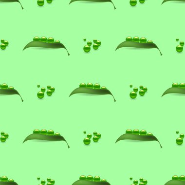 Taze doğal yeşil bezelye Seamless Modeli