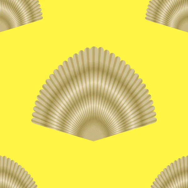 Exotische Seashell naadloze patroon — Stockvector