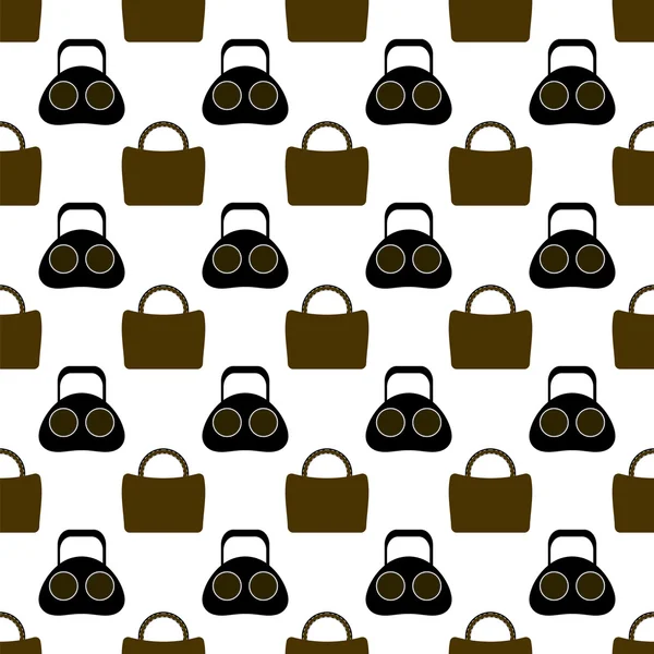 Sömlös Womens handväska mönster — Stock vektor