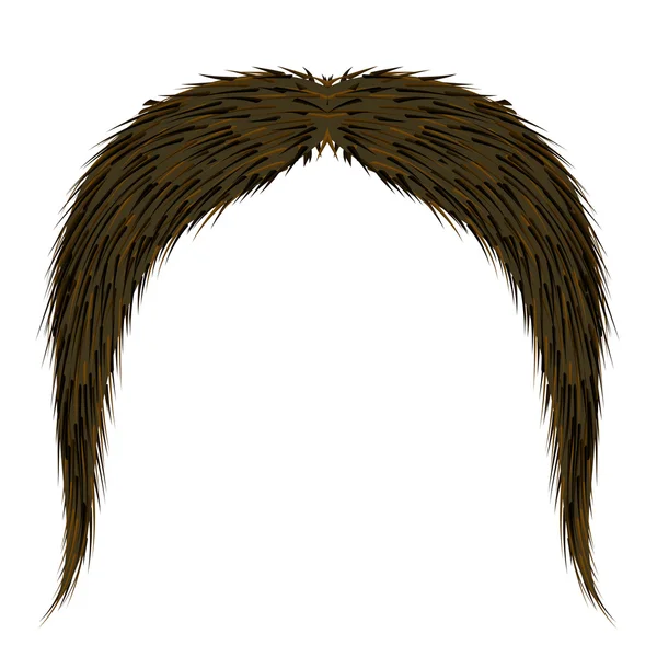 Moustache poilue brune — Image vectorielle