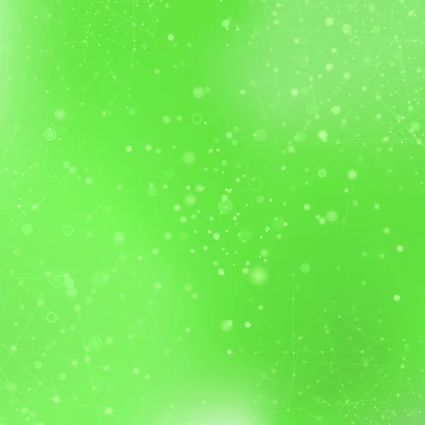 绿色技术背景与粒子 — 图库矢量图片