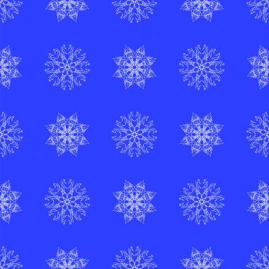 Beyaz kar tanesi Seamless Modeli