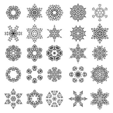 Yuvarlak geometrik süsler