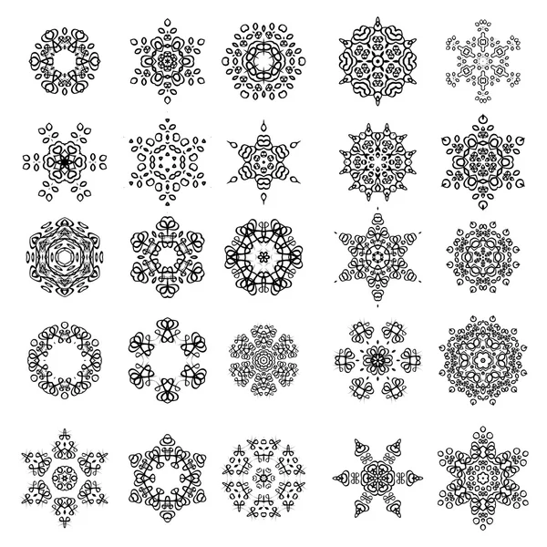 Ronde geometrische ornamenten — Stockvector