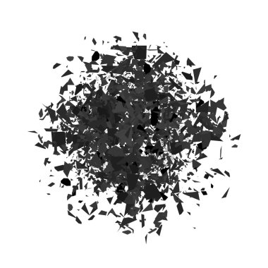 Patlama bulut gri adet